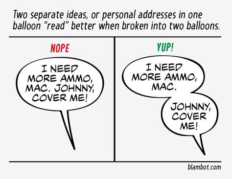 Separating ideas/addresses in dialogue. #lettering #comics Comic Book Making Tips, Comic Book Story Ideas, Comic Art Tips, Comic Writing Tips, How To Write Comics, How To Write A Comic, Comic Ideas Prompts, Webtoon Comic Tutorial, Comic Advice