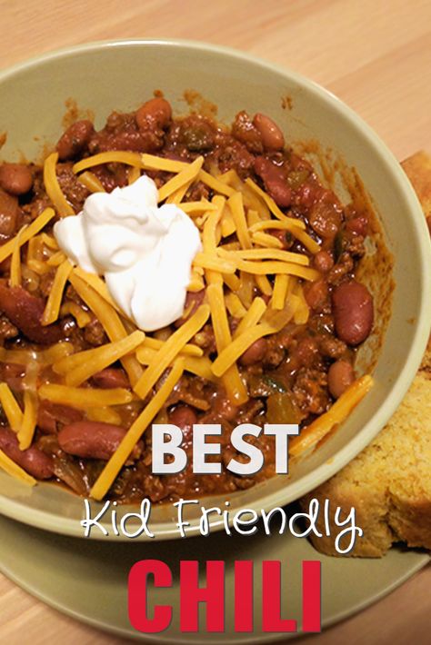 Are you sacrificing Chili nights because your child is a picky eater? No more! Try this Kid Friendly Chili, my 18 month daughter loves it! Baby Chili Recipe, Toddler Chili Recipe, Chili For Picky Eaters, Kids Chili Recipe, Chili Recipe For Kids, Kid Friendly Chili Recipe, Kid Friendly Chili, Kid Friendly Soup, Easy Chilli