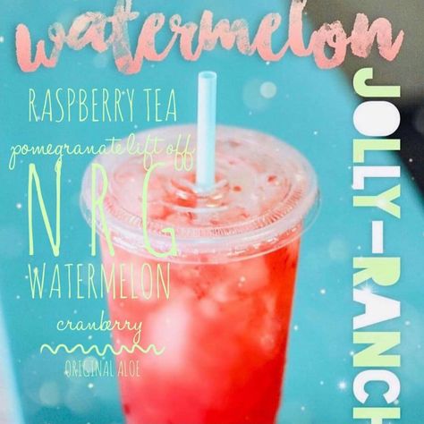 Watermelon Jolly Rancher Herbalife Tea, Herbalife Tea Recipes, Herbalife Flavors, Herbal Life Shakes, Shake Ideas, Herbalife Teas, Herbalife Shakes, Teas Recipes, Energy Tea Recipes