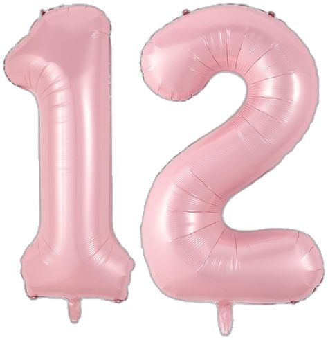 12 Balloons Number, 21 Birthday Party Decorations, 21 Balloons, 2 Balloon, Scrapbook Backgrounds, Birthday 4, Foil Number Balloons, Girls Birthday Party Decorations, Anniversary Decor