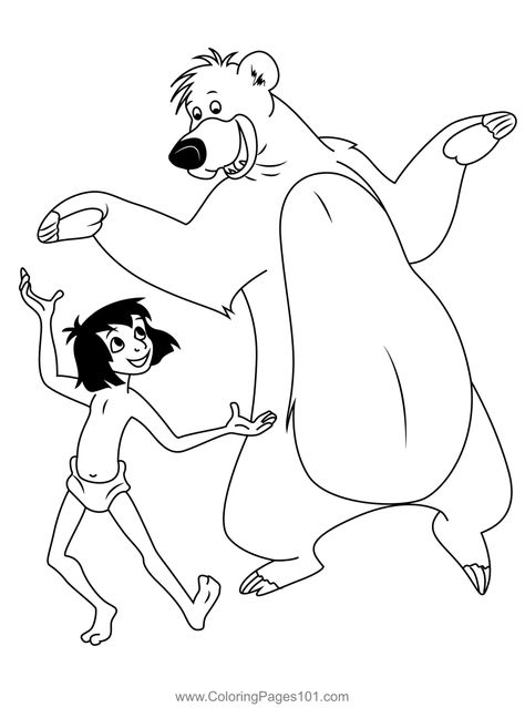 Jungle Book Coloring Page Jungle Book Coloring Pages, Book Camp, Pantone Color Book, Jungle Book Characters, Jungle Coloring Pages, The Jungle Book 2, Character Worksheets, Worksheet Coloring, Book Coloring Pages