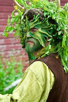 Goblin Clothes, Guiseppe Arcimboldo, Druid Costume, Tired Person, Fairy Costumes, The Green Man, Fairy Festival, Fairy Tree, May Day