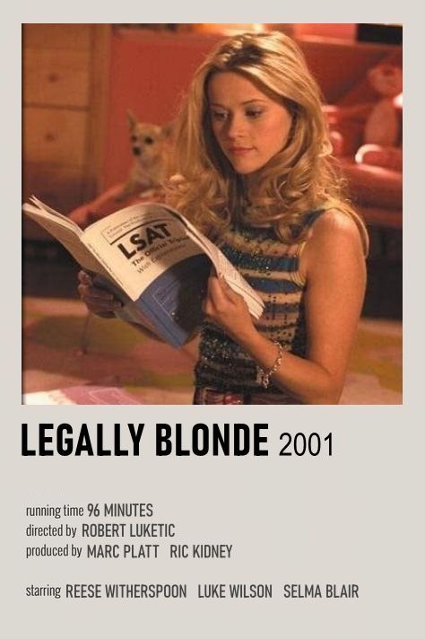 Legally Blonde Poster, Blonde Poster, Legally Blonde Movie, Blonde Movie, Printable Wall Collage, Legally Blonde, Movie Posters Minimalist, Movie Fashion, Top Movies