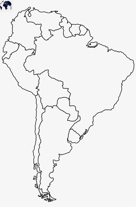 Latin America Map, Map Of Continents, America Outline, South America Continent, Free Printable World Map, Ryan Sullivan, Blank World Map, Map Of South America, World Map Printable