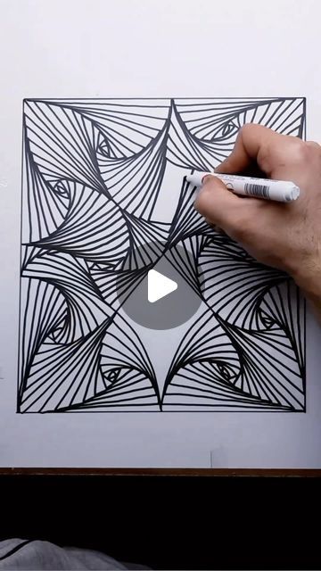 Rafael Araujo on Instagram: "GEOMETRIES  @the.world.of._drawing" Geometric Art Ideas, Illusion Art Drawing Simple, Zen Doodle Patterns Tangle Art, Op Art Ideas, Drawing Illusions, Geometry Pattern Design, Illusionary Art, Op Art Projects, Geometric Sketch