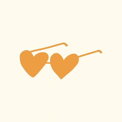 Sunglasses vector sticker summer vacation doodle in orange | free image by rawpixel.com / mook Sunglasses Doodle, Orange Doodles, Sunglasses Vector, Trending Images, Heart Doodle, About Heart, Pin Ideas, Yellow Sunglasses, Sunglasses Summer