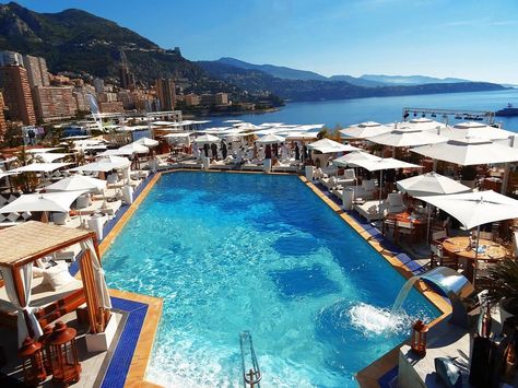 Nikki Beach at the Fairmont Monte Carlo, on the 7th floor with views of the Mediterranean Sea, Monte-Carlo's Belle Epoque Opera and Casino, and the celebrated Fairmont Monte Carlo Grand Prix hairpin curve. Fairmont Monte Carlo, Best Of Switzerland, Buddha Bar, Nikki Beach, Dream Hotels, Monaco Monte Carlo, Hotel Pool, Resort Villa, Rooftop Pool