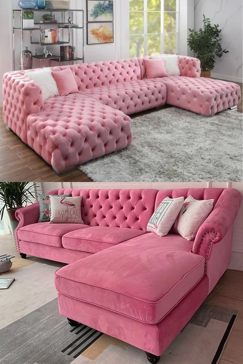 As an Amazon Associate, I earn from qualifying purchases. Keywords: pink sectional sofa,pink sectional,pink sectional couch,pink velvet sectional,pink modular sofa,pink l shaped couch,pink velvet sectional sofa,pink sofa sectional,pink sectional with chaise,pink couch sectional,pink velvet sectional couch,pink l shaped sofa,blush velvet sectional,pink modular couch,light pink sectional,blush pink sectional couch,hot pink sectional couch,pink tufted sectional,hot pink sectional sofa,small pink Pink Sectional Living Room, Blush Pink Sofa Living Room, Pink Sectional Sofa, Pink Couches, Pink Sectional, Pink Couch Living Room, House Room Design, Funky Dining Room, Funky Living Room