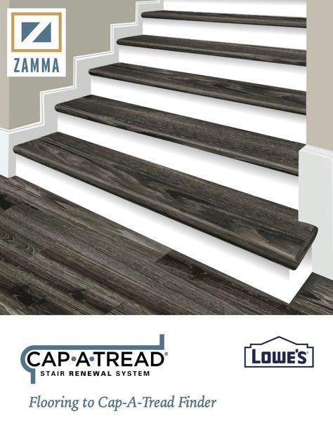 Closed Stairs, Staircase Remodel Diy, Pine Stair Treads, Vinyl Stair Treads, Stairs Makeover Ideas, Laminate Stairs, Wood Stair Treads, Vinyl Stairs, Stairs Renovation