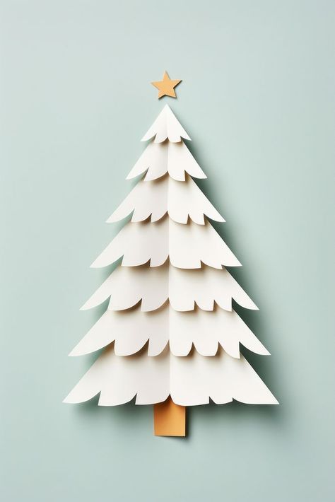 Christmas Tree christmas paper white. AI generated Image by rawpixel. | free image by rawpixel.com / Busbus Paper Cutout Christmas Tree, Christmas Cutouts Paper, Paper Christmas Tree Wall, Christmas Tree Images, Christmas Cutouts, Paper Decoration, Paper Christmas Tree, Paper Tree, Paper Christmas