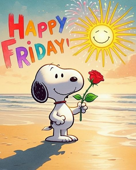 Good Afternoon Friday, Friday Snoopy, Snoopy Friday, Friday Jr, Friday Messages, Good Morning Happy Friday, Good Morning Friday, Snoopy Images, Good Morning Animation