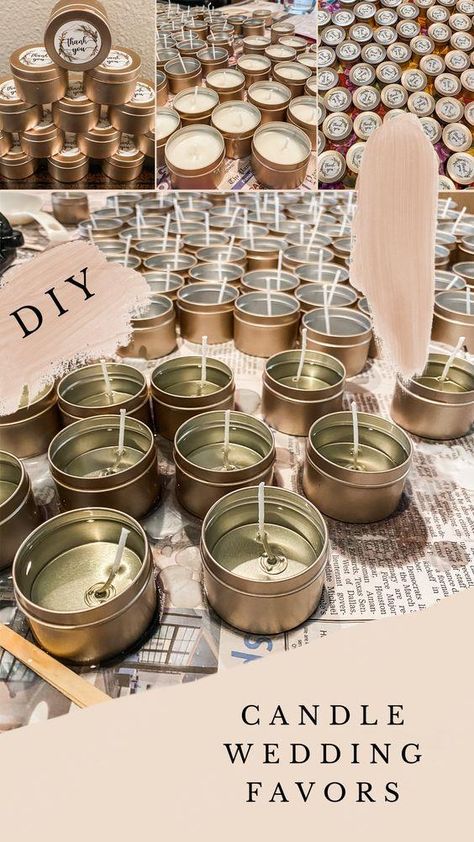 DIY Candle Wedding Favors. Homemade Candle Wedding Favors, Wedding Table Favors Ideas, Diy Candles For Wedding Favors, Candle Wedding Invitation, Party Favor Candles, Candle And Matches Wedding Favor, Easy Diy Wedding Favors For Guests, Intimate Wedding Favors, Reception Party Favors