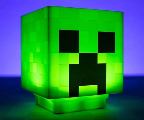 Minecraft Gift Code, Minecraft Lamp, Harry Potter Case, Minecraft Gifts, Minecraft Decoration, Gamer Decor, Creeper Minecraft, Minecraft Bedroom, The Creeper