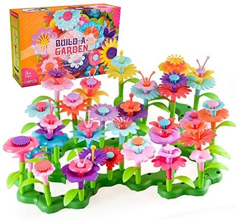 Birthday Gifts for 2-5 Year Old Girls, Kids Flowers Garden Toys Set for Girl Age 3 4 5 Toddlers Girls Building Toy Gift DIY Toddlers Craft for Kid Children Boy Girl Gifts : Amazon.ca: Toys & Games Build A Garden, Children Boy, Parts Of A Flower, Diy Toddler, Cadeau Diy, Presents For Kids, Girls Handmade, Stem Toys, Educational Toys For Kids