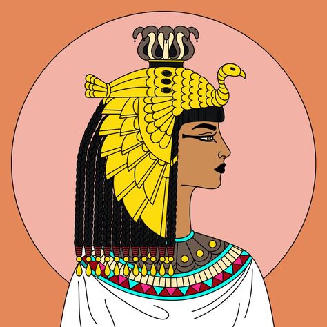 Tufting Drawing, Pharoah Egyptian Drawing, Egypt Tattoos, Pharoah Egyptian, Egyptian Drawings, Egypt Queen, Embroidery Face, Queen Drawing, Egypt Tattoo