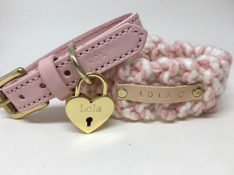 Coquette Dog Collar, Dog Collar Aesthetic, Preppy Dog, Dog Accesories, Puppy Accessories, Cute Dog Collars, Dog Scarf, Animal Magic, Leather Dog Collar