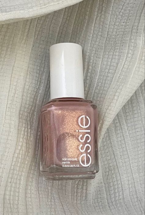 Essie Glitter Nail Polish, Essie Glitter Polish, Essie Aesthetic, Light Pink Sparkly Nails, Juliet Carter, Nail Polish Aesthetic, Aesthetic Nail Polish, Polish Aesthetic, Dr Belongings