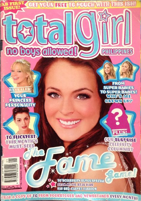 My first issue of total girl magazine -- notice the ~sparkles*~ 2000s Magazines Covers, 200s Magazine Cover, 2010s Magazine Covers, 2000 Magazine Cover, 2000s Teen Magazine, 2000s Magazine Covers, Total Girl Magazine, Teen Magazine Cover, Y2k Magazine Cover