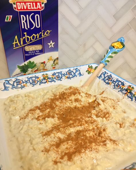 Arborio Rice Pudding Recipe, Risotto Rice Pudding, Italian Rice Pudding, Arborio Rice Pudding, Best Rice Pudding, Almond Rice, The Best Rice, Creamy Rice Pudding, Italian Rice