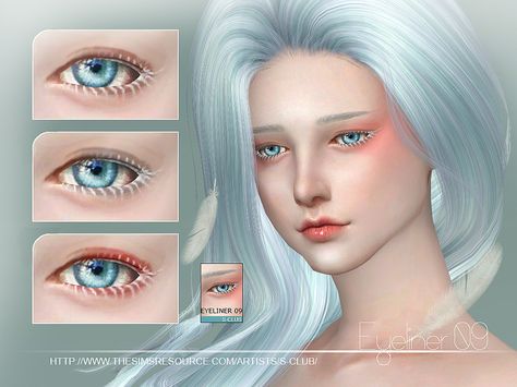 Eyeliner with white lash, and eyeshadow for you, 3 colors inside, all age, hope you like, thank you.  Found in TSR Category 'Sims 4 Female Eyeliner' Ts4 Eyeliner, Sims4 Makeup, Colour Eyeliner, Sims 4 Cc Eyes, White Eyelashes, Sims 4 Cc Kids Clothing, Sims 4 Anime, Sims 4 Cc Makeup, Sims 4 Cc Skin