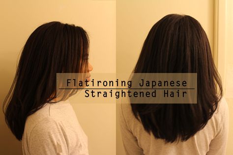 Japanese Straightening/Thermally Reconditioning. An alternative to relaxers Japanese Straightening, Permanent Straightening, Japanese Hair Straightening, Japanese Hair, Hair Straightening, Japanese Hairstyle, Hair Straight, Flat Iron, Bun Hairstyles