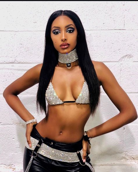 Channeling the ultimate icon, Aaliyah. If at first you don’t succeed, just ‘Try Again’ with this Aaliyah inspired look. 🖤✨#halloweencostume #AaliyahVibes #IconicStyle Aaliyah Try Again, Aaliyah Costume, Hot Halloween Outfits, Womens Costumes, Wonder Woman Costume, Lynda Carter, Scary Halloween Costumes, Chain Top, Halloween Costumes College