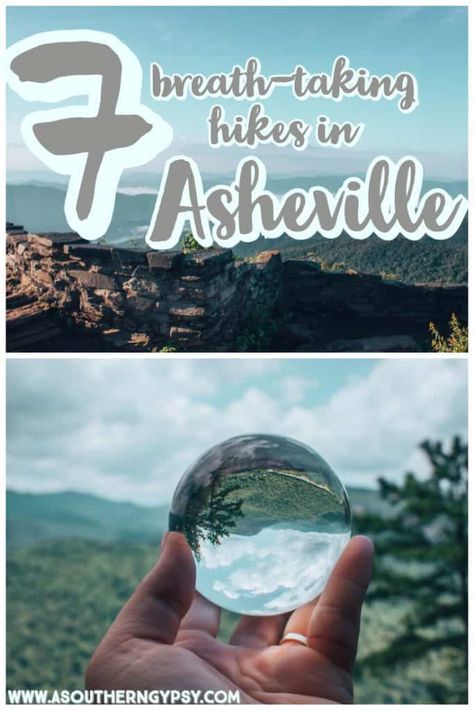 Are you looking for the best hikes in Asheville? Make sure to check out these 5 breath-taking hikes. You do NOT want to miss these jaw-dropping views while in this scenic mountain town! #visitasheville #ashevillenc #asheville #hiking #besthikes #smokymountains #blueridgemountains Asheville Hiking, Asheville Hikes, Tennessee Nashville, Travel Nurse, Carolina Mountains, North Carolina Travel, Nc Mountains, Hiking Guide, Hiking Destinations