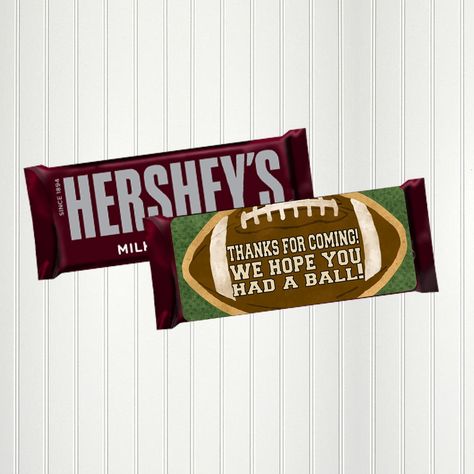 Football Candy Bar Ideas, Football Candy Bags, Football Party Favors Target, Football Candy Bar Wrappers, Football Candy, Thank You Candy Bar Wrappers, Custom Candy Bar Wrappers, Football Party Favors, Good Leadership Skills