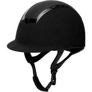 **Remember to measure for the perfect fit.** The TuffRider Show Time Plus Protective Head Gear Horse Riding Helmet features just the right amount of sparkle so you’ll stand out for all the right reasons. Its sparkly peak looks fabulous in the show ring. The helmet also features a soft lined inner shell to keep you comfy. Ventilation slots and a removable and washable Coolmax liner help you to keep a cool head during each class. The adjustable chin strap creates a secure, customized fit. Horse Riding Helmets, Horse Riding Equestrian, Show Time, Head Gear, Equestrian Sports, Leather Harness, Beat The Heat, Horseback Riding, Horse Riding