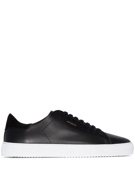 AXEL ARIGATO AXEL ARIGATO BLACK CLEAN 90 LOW-TOP SNEAKERS - 黑色. #axelarigato #shoes Axel Arigato Shoes, Axel Arigato Clean 90, Arigato Sneakers, Axel Arigato Sneakers, Polygon Modeling, Visual Language, Axel Arigato, Latest Fashion Design, Flat White