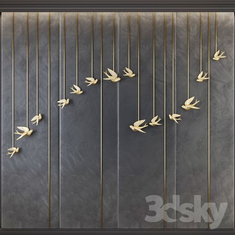 3d models: Other decorative objects - Decorative panel 4 Bedroom Passage Wall Design, Wall Decor Ideas Indian, Passage Wall Design, Staircase Wall Decor Ideas, Staircase Wall Decor, Wall Partition, Staircase Design Modern, Stone Wall Art, Staircase Wall