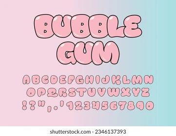 Bubble Writing Font, Balloon Font, Bubble Letter Fonts, Font Bubble, Diy Calligraphy, Fantasy Words, Logo Dog, Clay Patterns, Logo Illustration Design