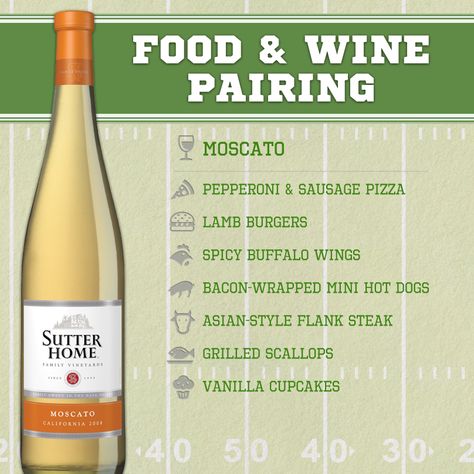 Sutter Home Wine & Food Pairing Series: Tailgating Edition! - i knew Moscato went with everythin! :) Moscato Pairing, Food Wine Pairing, Moscato Wine, Wine Knowledge, Wine And Cheese Party, Food Pairing, Wine Tasting Party, Wine Down, Wine Food