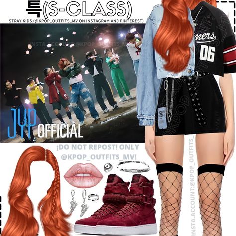 Kpop Dance Cover Outfits, S Class Inspired Outfits Skz, Kpop Fashion Women, Skz Outfits, Skz Concert, Korean Fashion Kpop Inspired Outfits, Stray Kids Outfits, Korean Outfits Kpop, Class Outfits