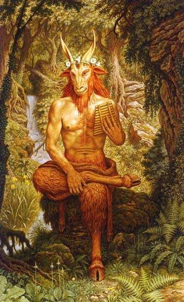 Pan -- Greek Pagan God the Wild. Pan is famous for his sexual powers, and is often depicted with a phallus. What Is Paganism, Pagan Gods, Greek Gods And Goddesses, Greek And Roman Mythology, Roman Mythology, Mythological Creatures, Greek Myths, Mystical Creatures, Arte Horror