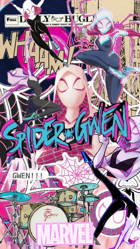 Spider Girl Wallpaper, Spider Woman Wallpaper, Spider Gwen Wallpaper, Spiderman Gwen, Gwen Spiderman, Spiderman Girl, Spiderman And Spider Gwen, Really Cool Wallpapers, Graduation Cap Decoration Diy