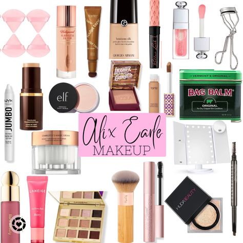 Alix Earle Makeup Products, Alex Earle Makeup Products, Alix Earle Makeup Routine, Alix Earle Makeup, Alix Earle, Makeup Station, Makeup Shades, Social Dresses, Favorite Makeup Products