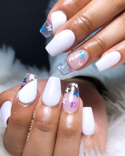 90's nail -art is trending this summer. Have you tried it?  Image credit: @liahs_nails_art  #summer #summerbeauty  #summernails #nails #manicure #nailart #style Cute Nails For Kids, Nail Art Papillon, Kid Nails, Cool Acrylic Nails, Kylie Nails, Nails Charms, Vacation Nails Green, Kids Nails, Nails Short Acrylic