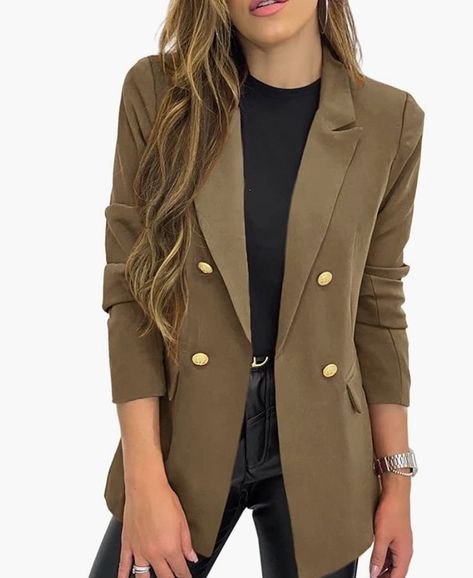 Hdieso Women's Solid Color Casual Long Sleeve for any occasion and professional outfit. #fashion #office #attire #outfit #cold #jacket #balzer #fall #winter #brown #coffe Conference Outfit, Cold Jacket, Professional Outfit, Blazer Jackets For Women, Fashion Office, Womens Business Casual, Office Attire, Basic Long Sleeve, Professional Outfits