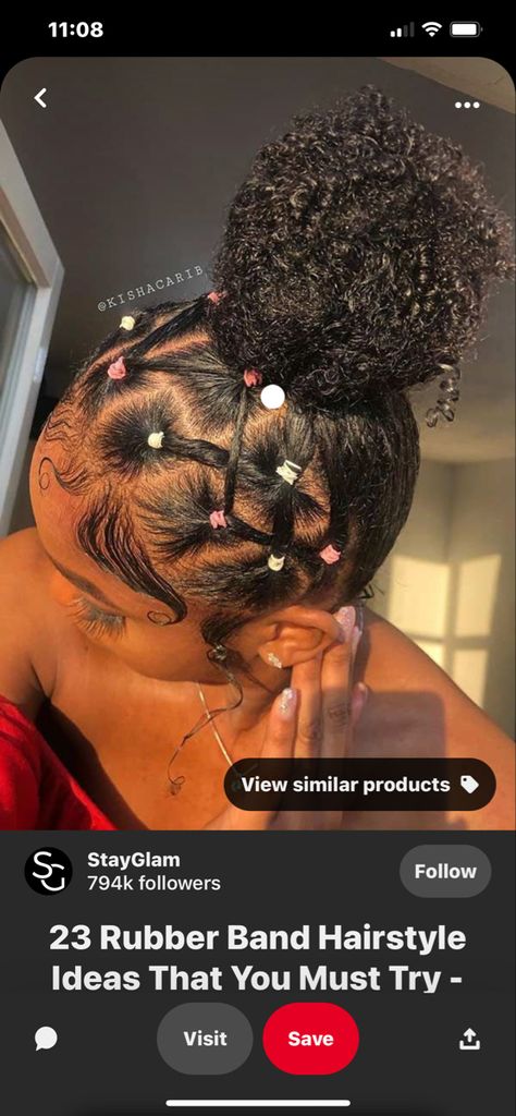 Curly Hair Up, Rubber Band Hairstyles, High Bun Hairstyles, Curly Hair Beauty, Cute Natural Hairstyles, Competition Hair, Natural Hair Bun Styles, Curls Hairstyles, Box Braids Hairstyles For Black Women