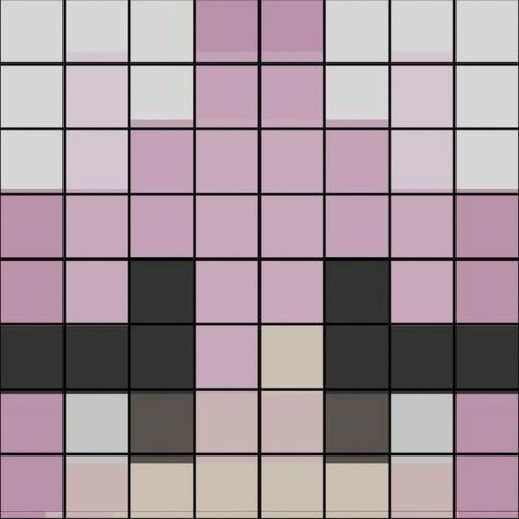 Papercraft Minecraft Skin, Painting Minecraft, Minecraft Face, Painting Guide, Niki Nihachu, Easy Perler Bead Patterns, Easy Pixel Art, Pixel Art Templates, Perler Crafts