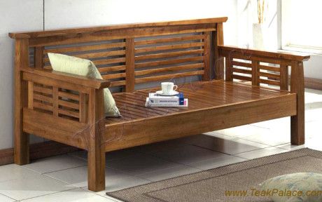 Wood Day Bed, Latest Sofa Set Designs, Sofa Set Design, How To Make Corner Sofa, Sofa Design Wood, Low Sofa, Wooden Sofa Set Designs, Teak Wood Furniture, Wooden Sofa Designs