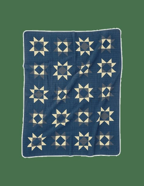 Bedding – The Six Bells American Quilt, Shared Room, Traditional Quilts, Star Quilts, Blue Quilts, Linen Textile, Patchwork Quilt, Chambray Shirt, Star Quilt