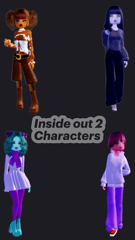 Inside Out 2, Character Outfits, Dress To Impress, Inside Out