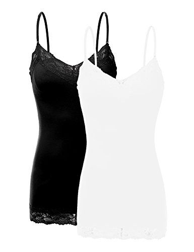 @jkelly710 Lace Trim Cami, Spaghetti Strap Tank Top, Lace Tunic, Tunic Tank Tops, Womens Basic, Cotton Tank Top, Basic Outfits, Lace Tank Top, Plus Dresses