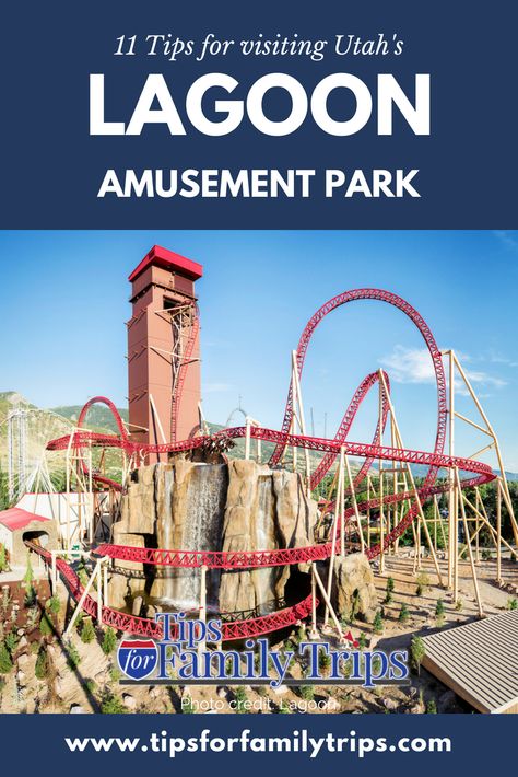 10 tips for making the most of your day at Lagoon Amusement Park in Farmington, Utah | tipsforfamilytrips.com #summer #SaltLakeCity #amusementparks #travel #tipsforfamilytrips #lagoon Lagoon Amusement Park Utah, Lagoon Utah, Lagoon Theme Park, Amusement Park Outfit Ideas, Family Trip Photos, Park Outfit Ideas, Lagoon Amusement Park, Lagoon Park, Farmington Utah