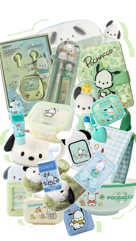 pochacco sanrio pochacco collage aesthetic cute kawaii Birthday Gift Baskets, Cute Bedroom Decor, Birthday Board, Character Wallpaper, Cute Stationery, Shopping Spree, Secret Santa, Pretty Art, Things To Buy