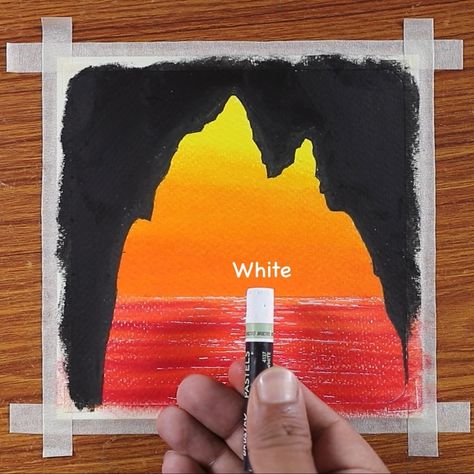 Deepak's Art & Craft - Beach 🌊😍😍😍 Deepak Art And Craft, Beach Cave, Oil Pastels, Art And Craft, Art Craft, Oil Pastel, Arts And Crafts, Pastel, Drawings