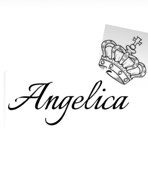 Angelica Tattoo, Tatto Name, Working Clothes, Tattoo Lettering Design, Name Tattoos, Tattoo Lettering, Lettering Design, Collage, Tattoos