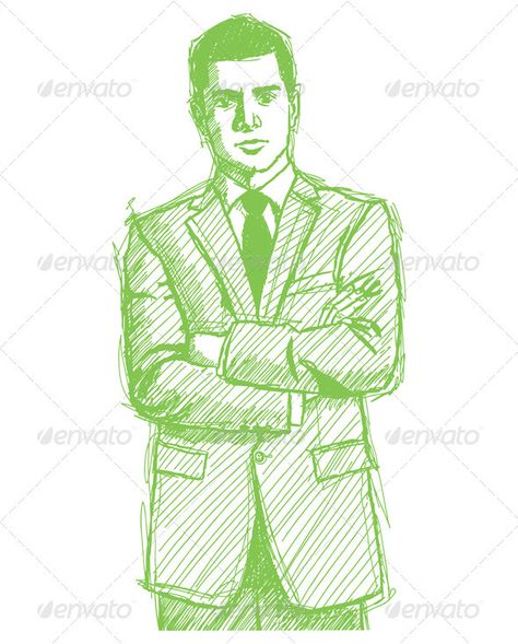 Sketch Man Businessman In Suit Man In A Suit Drawing, Business Man Drawing, Leader Drawing, Entrepreneur Drawing, Confident Drawing, Realistic Face Drawing, Person Sketch, Realistic Face, Comics Style